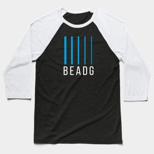 Bass Player Gift - BEADG 5 String - Cyan Baseball T-Shirt